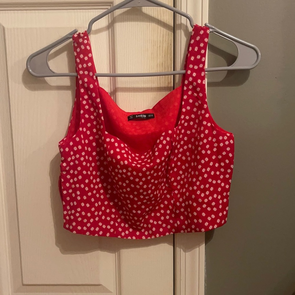 shein floral crop top